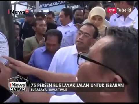 Jelang Mudik Lebaran 2017, Menhub Gelar Sidak Kondisi Bus di Surabaya - iNews Malam 15/06