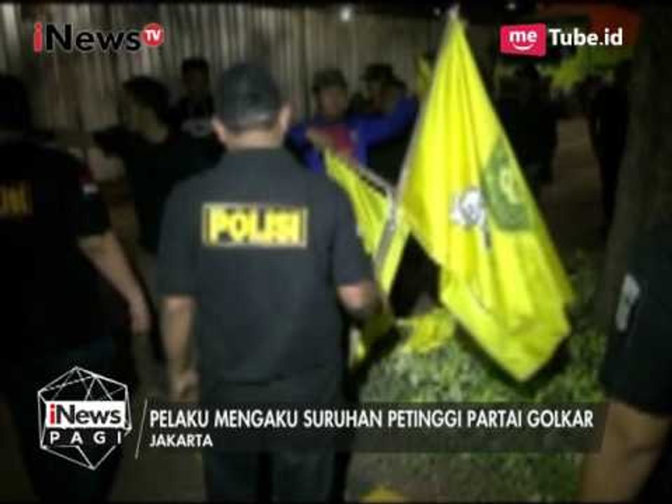 Sejumlah Orang Tak Dikenal Merusak Atribut & Penembakan di Kantor DPP Golkar -  iNews Pagi 17/06
