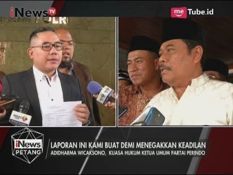 Tim Pengacara Ketua Umum Partai Perindo Melaporkan Jaksa Agung ke Bareskrim - iNews Petang 19/06