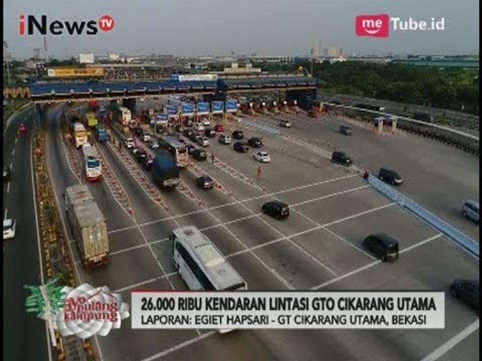 Pantauan Arus Mudik Terbaru dari Gerbang Tol Cikarang Utama & Exit Tol Cileunyi - iNews Petang 18/06