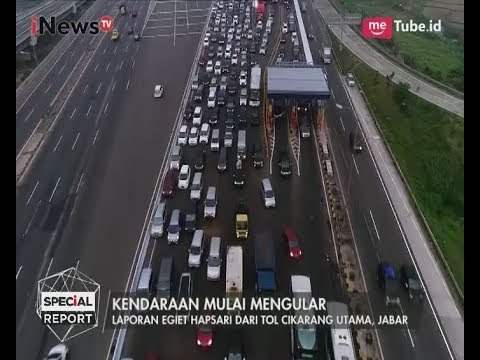 Antrean Tol Cikarang Utama Semakin Padat Merayap Hingga KM 57 - Special Report 22/06