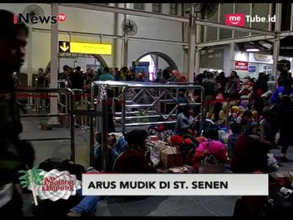 H+3 Arus Mudik di Stasiun Senen Masih Terlihat Antrean Pemudik - iNews Pagi 27/06