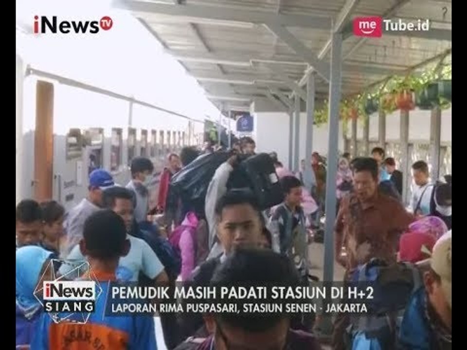 Penumpang Arus Mudik & Arus Balik Masih Penuhi Stasiun Senen, Jakarta - iNews Siang 28/06