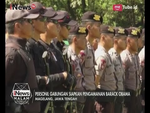 Obama ke Yogyakarta, Personil Gabungan TNI POLRI Amankan Candi Borobudur - iNews Malam 28/06