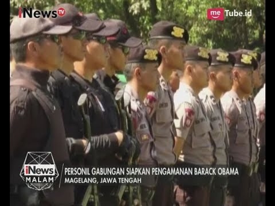 Obama ke Yogyakarta, Personil Gabungan TNI POLRI Amankan Candi Borobudur - iNews Malam 28/06