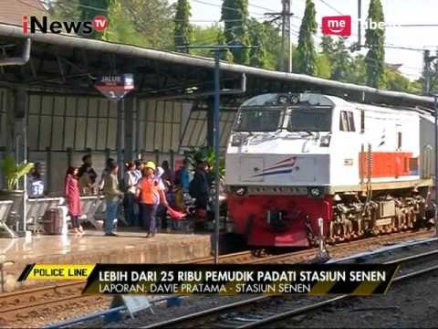 Situasi Terkini dari Stasiun Senen yang Masih Dipenuhi Pemudik - Police Line 29/06