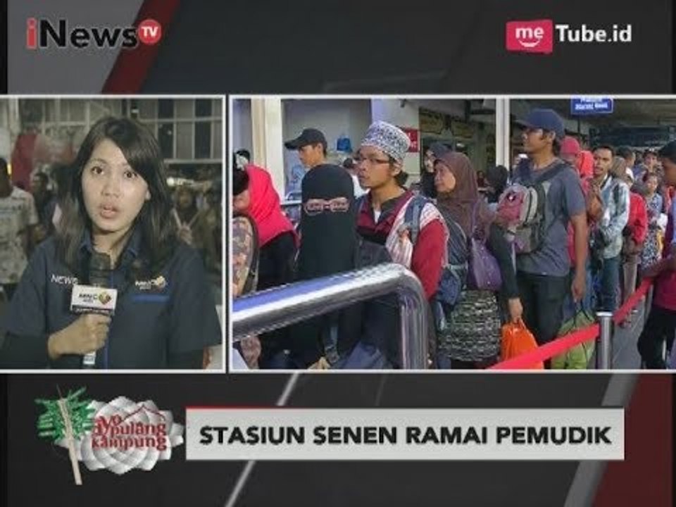 Stasiun Senen Petang Ini Semakin Dipadati Pemudik - Ayo Pulang Kampung 29/06