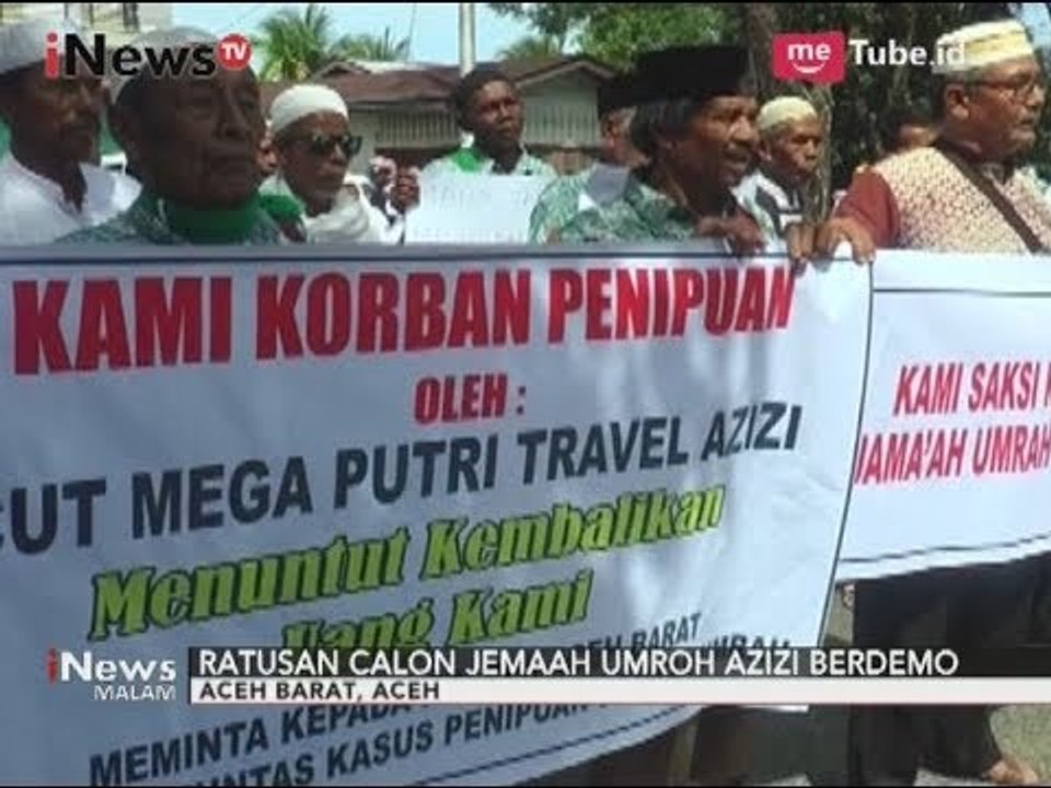 Terkait Penipuan Travel, Ratusan Calon Jemaah Umroh PT Azizi Menggelar Demo - iNews Malam 29/08