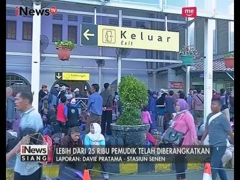 Lebih Dari 25 Ribu Pemudik Masih Diberangkatkan Dari Stasiun Senen, Jakarta - iNews Siang 29/06