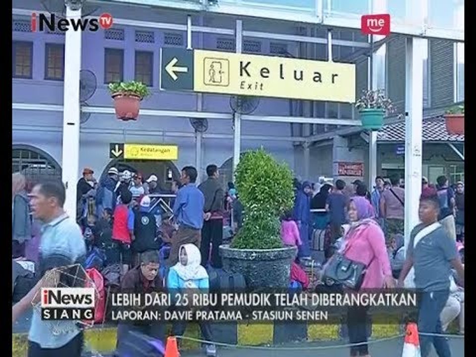 Lebih Dari 25 Ribu Pemudik Masih Diberangkatkan Dari Stasiun Senen, Jakarta - iNews Siang 29/06