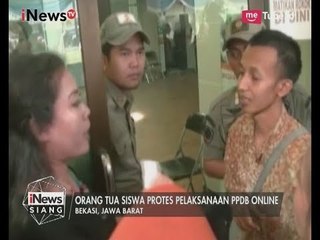 Ricuh Pendaftaran Sekolah, Para Orang Tua di Bekasi Marahi Panitia PPDB Online - iNews Siang 09/07