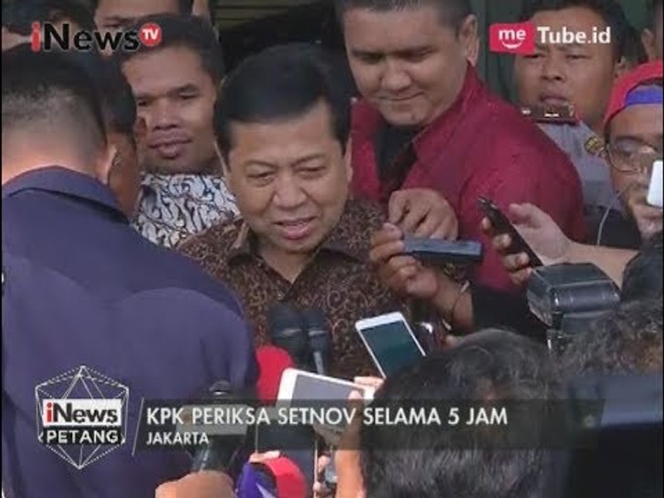 Hari ini Setnov Diperiksa KPK Sebagai Saksi Tersangka Andi Narogong - iNews Petang 14/07