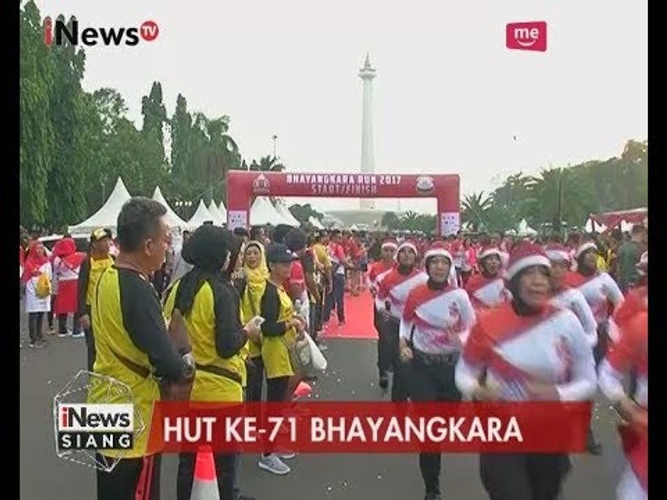 Gelaran Bhayangkara Run Untuk Peringati HUT ke 71 Dihadiri Oleh Kapolri - iNews Siang 16/07