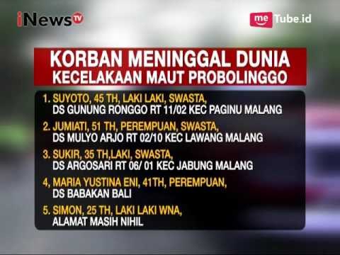 Berikut Adalah Daftar Nama Korban Meninggal Dunia Kecelakaan Maut Probolinggo - Police Line 14/07