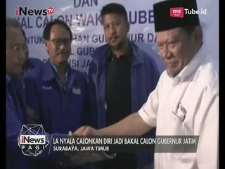 Ambil Formullir, La Nyala Mencalonkan Diri Menjadi Gubernur Jatim - iNews Pagi 18/07