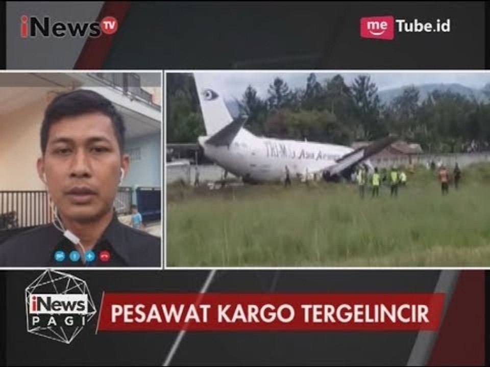 Tergelincirnya Pesawat Kargo di Papua, KNKT Kirim Orang ke Lokasi Kejadian - iNews Pagi 19/07
