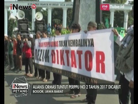 Aliansi Ormas di Bogor Gelar Aksi Unjuk Rasa Tuntut Perppu No 2 2017 Dicabut - iNews Petang 20/07