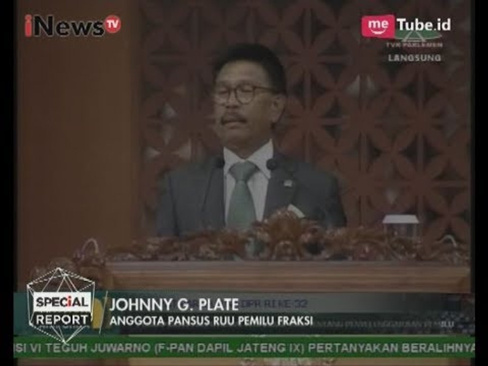 Fraksi Partai Nasdem Sampaikan Pandangan di Sidang Paripurna DPR - Special Report 20/07