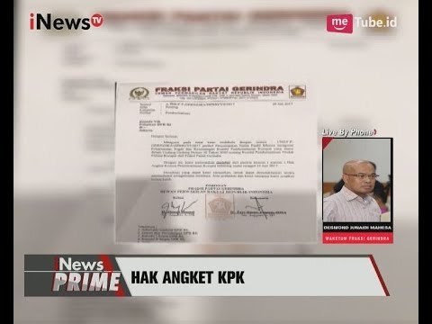 Angggap Pembentukan Pansus Cacat, Partai Gerindra Tarik Dukungan Hak Angket KPK - iNews Prime 24/07