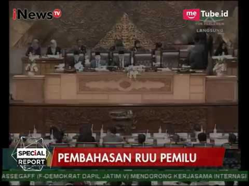 Tanggapan Tim Pansus RUU Pemilu di Sidang Paripurna DPR RUU Pemilu - Special Report 20/07