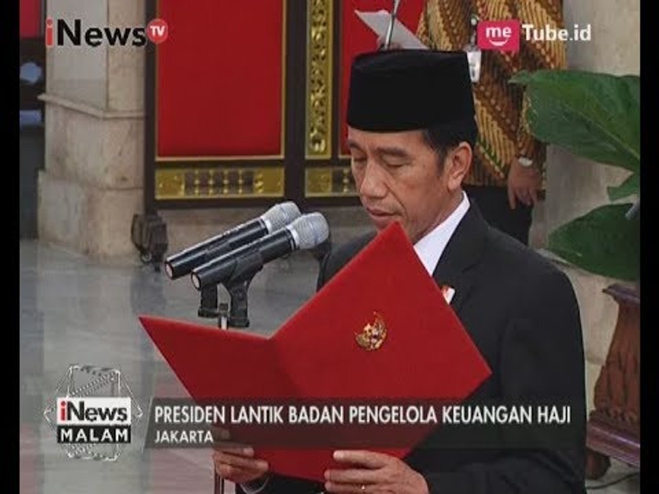 Pelantikan Anggota Badan Pengolahan Keuangan Haji oleh Jokowi - iNews Malam 26/07