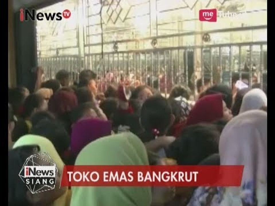 Heboh!! Toko Emas Isu Bangkrut, Ratusan Warga Menyerbu Toko Emas - iNews Siang 24/07