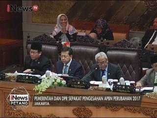 Pemerintah & DPRI RI Sepakat Dalam Pengesahan APBN-P 2017 - iNews Petang 28/07