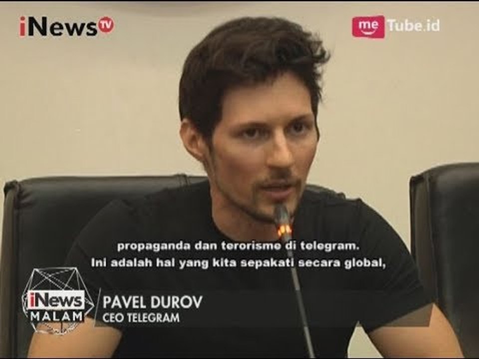 CEO Telegram Bertemu Menkominfo untuk Bahas Konten Negatif Telegram - iNews Malam 01/08