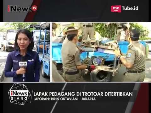 Laporan Pelaksanaan Penertiban Trotoar oleh Tim Gabungan Satpol PP, Polisi & TNI - iNews Siang 02/08