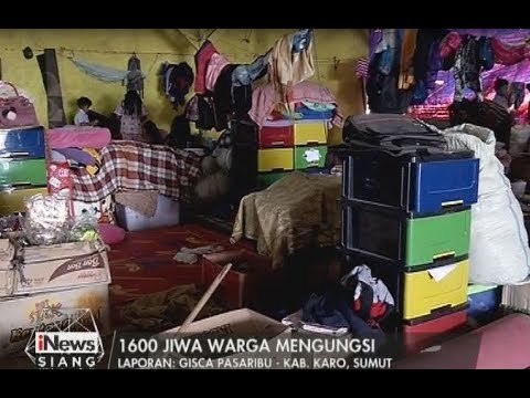 Erupsi Sinabung Terus Terjadi, 1600 Warga Masih Mengungsi - iNews Siang 03/08