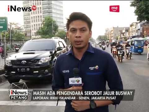 Situasi Langsung Terkait Pengendara Menerobos Jalur Busway - iNews Petang 03/08