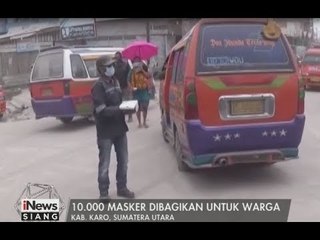 Petugas BPBD Sumut Bagikan 10.000 Masker Kepada Warga Karo - iNews Siang 03/08