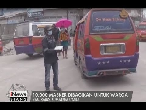 Petugas BPBD Sumut Bagikan 10.000 Masker Kepada Warga Karo - iNews Siang 03/08