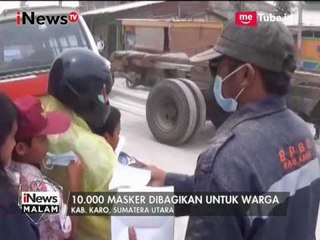 BNPB Daerah Membagikan Masker di Wilayah yang Terpapar Abu Vulkanik Sinabung - iNews Malam 06/08