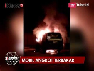 Video Detik-detik Mobil Angkot Terbakar di Jalan Tigaraksa Banten - iNews Pagi 07/08