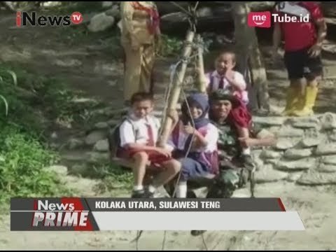 Aksi Heroik Anggota TNI Bantu Siswa Sekolah Sebrangi Sungai Tiap Pagi - iNews Prime 08/08