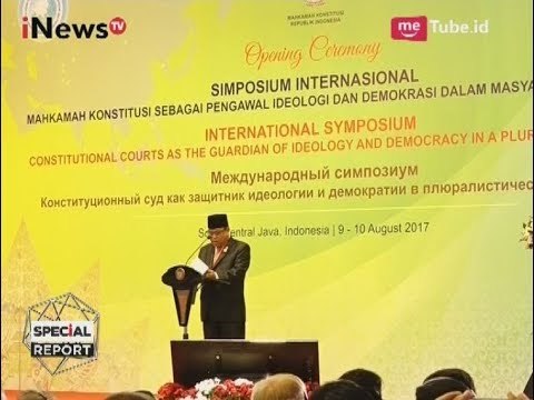 Pidato dari Ketua MK di Simposium Internasional Mahkamah Konstitusi - Special Report 09/08
