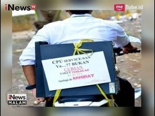 Unik!! Beri Sindiran Pembakar Zoya, Para Pengendara Menulisi Barang Bawaannya - iNews Malam 10/08
