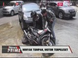 Para Pemotor Ini Terjatuh di Jalan Akibat Tumpahan Minyak Sayur - iNews Prime 11/08