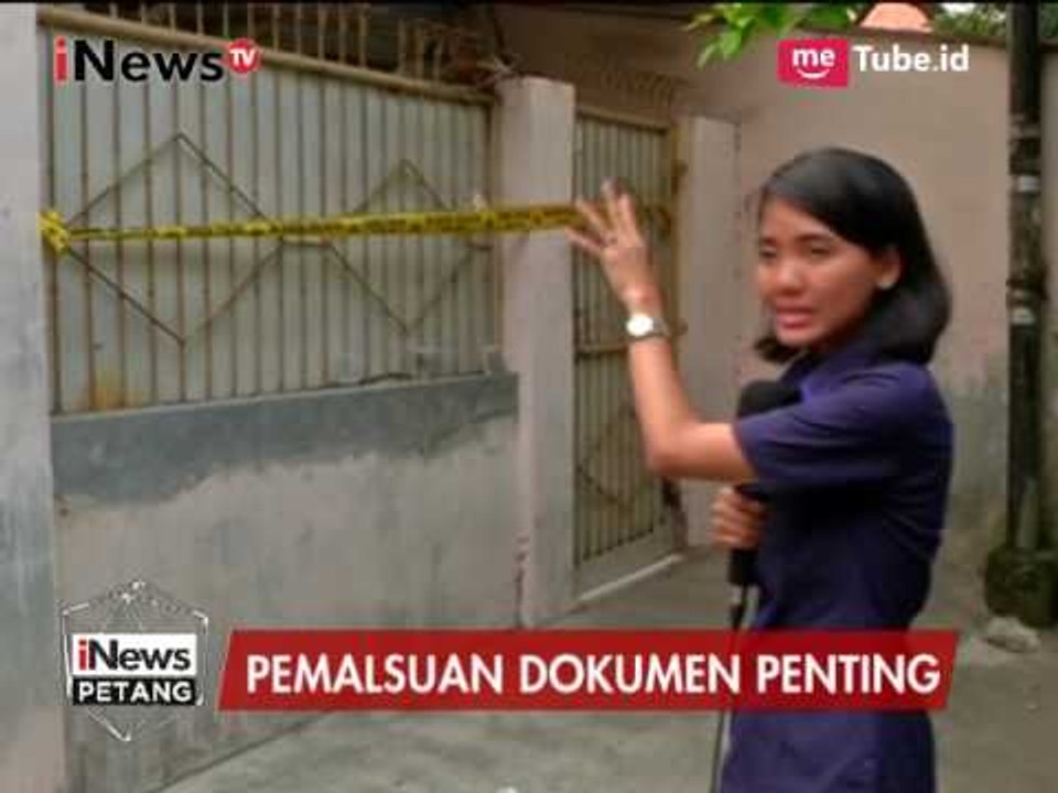 Laporan Kondisi Tempat Pembuatan Dokumen Palsu Usai Digrebek Polisi - iNews Petang 09/08