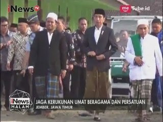 Presiden Jokowi Melakukan Kunjungan Kerja ke 5 Ponpes di Jember - iNews Malam 12/08