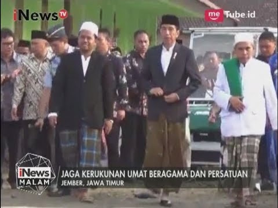 Presiden Jokowi Melakukan Kunjungan Kerja ke 5 Ponpes di Jember - iNews Malam 12/08