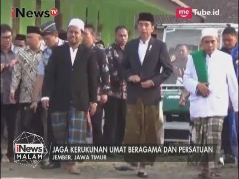 Presiden Jokowi Melakukan Kunjungan Kerja ke 5 Ponpes di Jember - iNews Malam 12/08