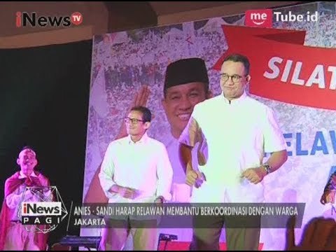 Gubernur & Wagub Terpilih DKI Jakarta Gelar Silaturahmi Akbar Bersama Relawan - iNews Pagi 14/08