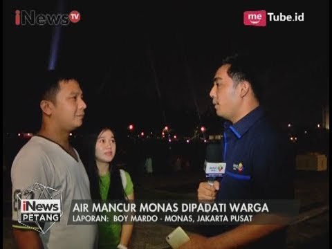 Laporan Terkini Terkait Suasana di Hari ke 2 Pembukaan Air Mancur Menari Monas - iNews Petang 13/08
