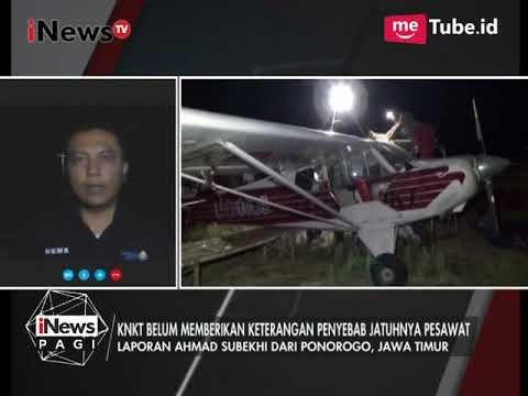 Kondisi Pengevakuasian Badan Pesawat yang Mendarat Darurat di Ponorogo - iNews Pagi 14/08