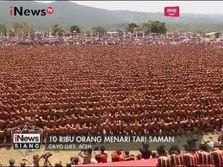 Gayo Lues Menjadi Lautan Manusia, 10 Ribu Penari Mementaskan Tari Saman - iNews Siang 13/08