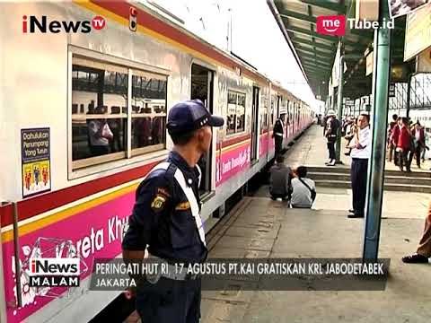 [Kabar Gembira] Rayakan HUT RI ke-72, Tarif KRL Digratiskan - iNews Malam 15/08