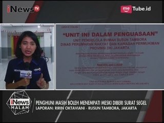 Menunggak Lebih dari 6 Bulan, 261 Unit di Rusun Tambora Disegel - iNews Malam 15/08