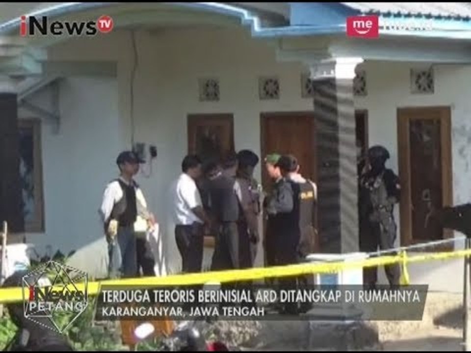 Densus 88 Melakukan Penangkapan Terduga Teroris di Karanganyar Jateng - iNews Petang 16/08